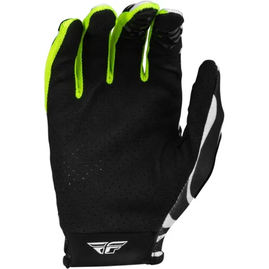 Fly Racing Lite Uncaged - Black / White / Neon Green