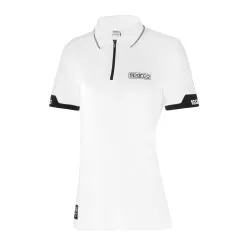Sparco Lady Polo Zip MY2024 - Бял