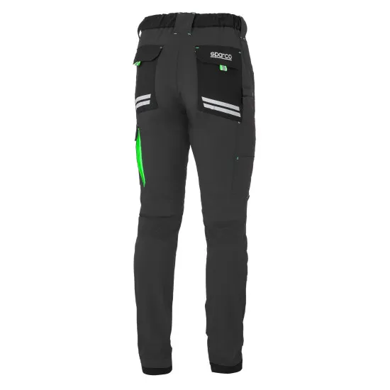 Sparco Light Tech Kansas Панталони - Сив / Зелен