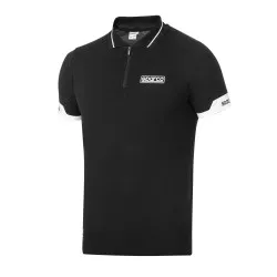 Sparco Polo Zip MY2024 - Черен