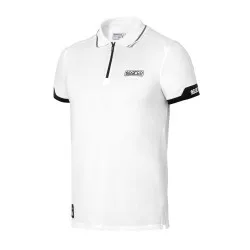Sparco Polo Zip MY2024 - Бял