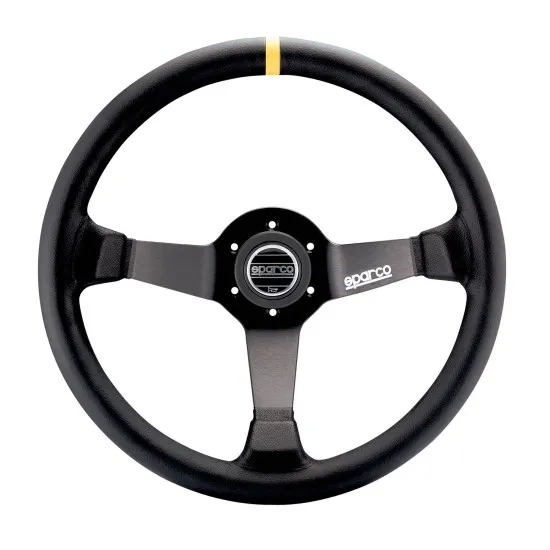 Sparco 345 Кожен волан - Черен