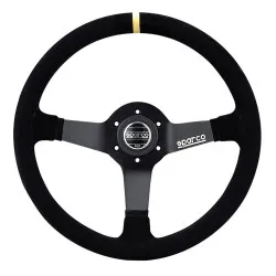 Sparco 345 Suede Steering Wheel - Black