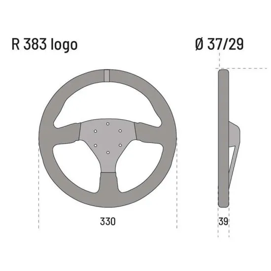 Sparco 383 Logo Волан от велур