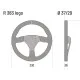 Sparco 383 Logo Волан от велур
