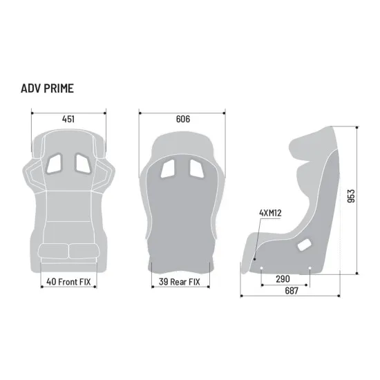 Sедалка Sparco ADV Prime Carbon FIA 8862-2009