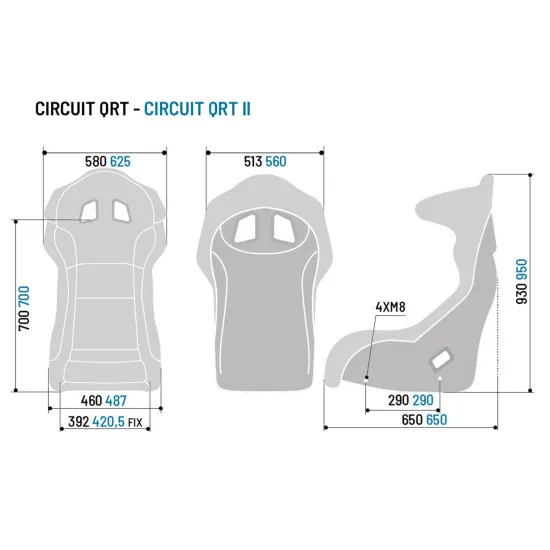 Sparco Circuit II Carbon Седалка FIA 8855-1999