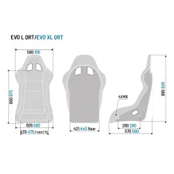 Sparco Evo L QRT Седалка FIA 8855-1999