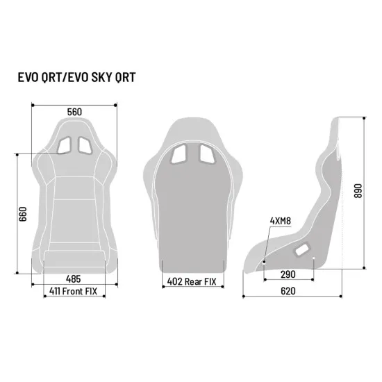 Sparco EVO QRT-C Карбоново Седло FIA 8855-1999