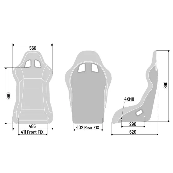 Sparco EVO QRT седалка X FIA 8855-1999