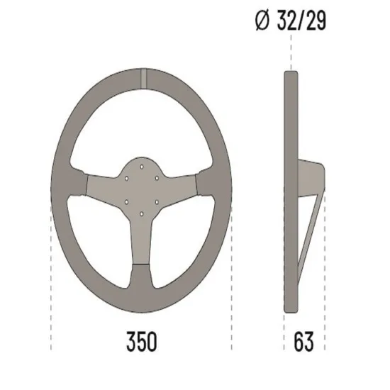 Sparco L 575 велурен волан