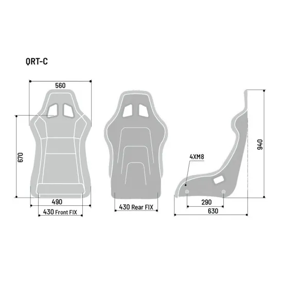 Sparco ORT-C 20 Седалка FIA 8855-1999