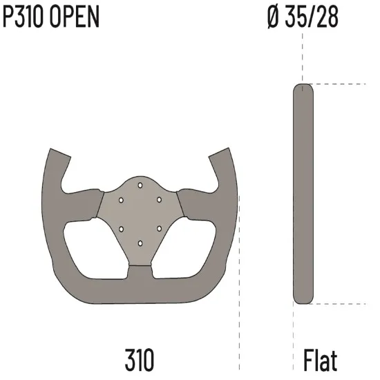 Sparco P310 Отворен волан