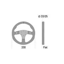 Sparco R330B Волан от велур с бутони