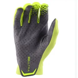 Troy Lee Designs Se Ultra Gloves - Solid Neon Yellow / Grey