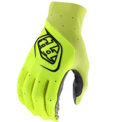 Troy Lee Designs Se Ultra Gloves - Solid Neon Yellow / Grey