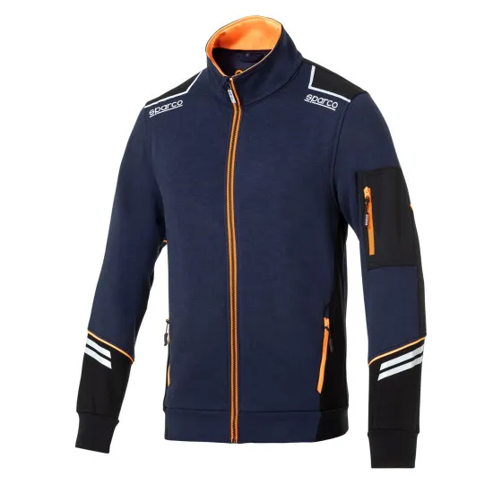 Sparco Full Zip Tech Alabama - Тъмносиньо / Оранжево