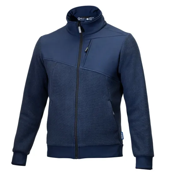 Sparco Grit Fleece Суичър с цип Crestone - Тъмносиньо