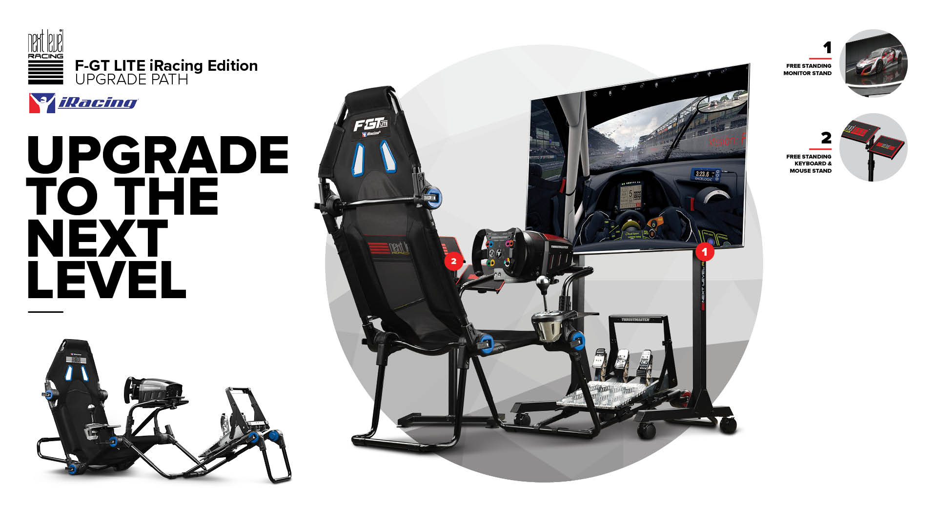 Next Level Racing F-GT LITE iRacing Edition Cockpit